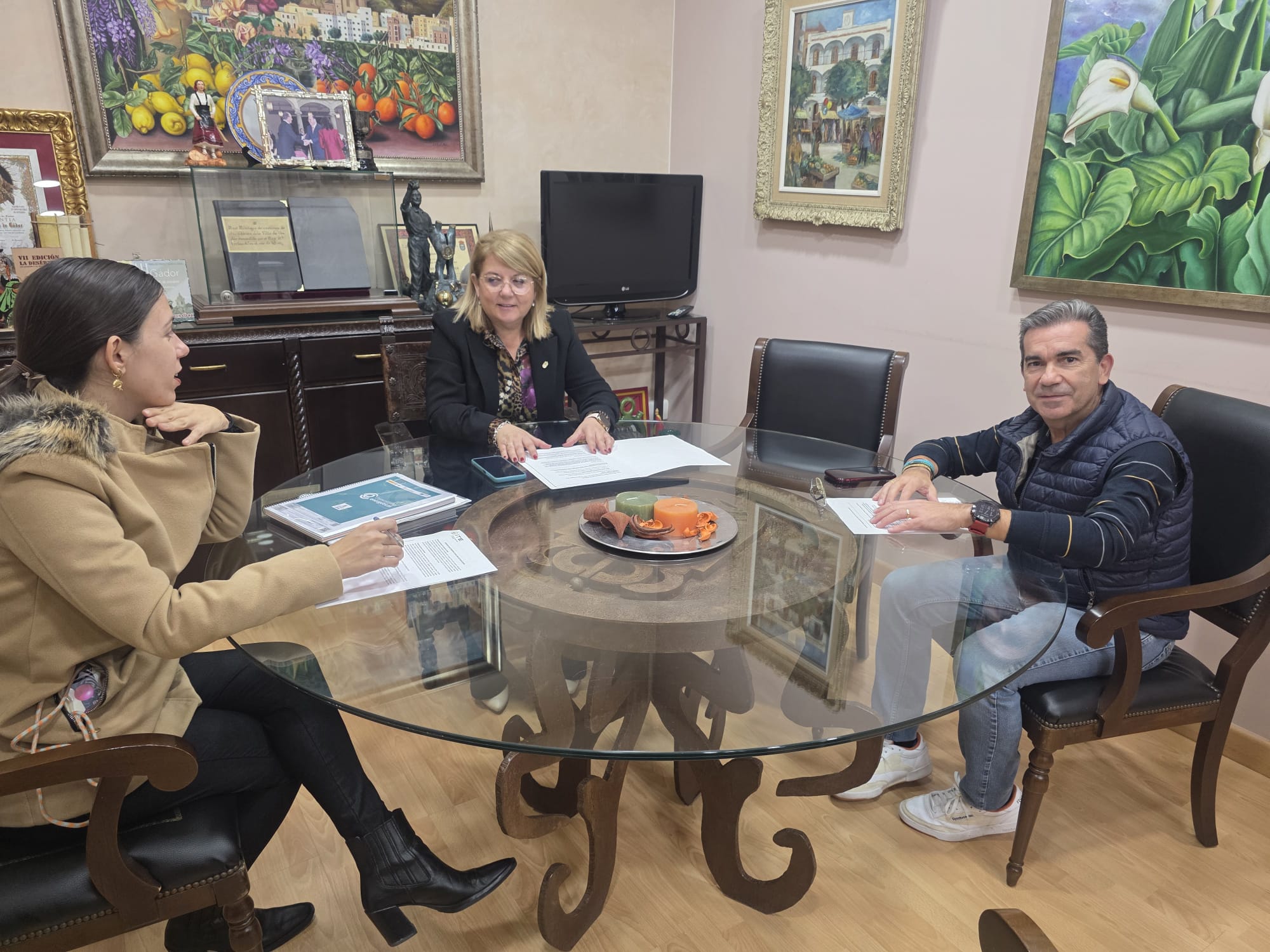 Visita al Ayuntamiento de Gador